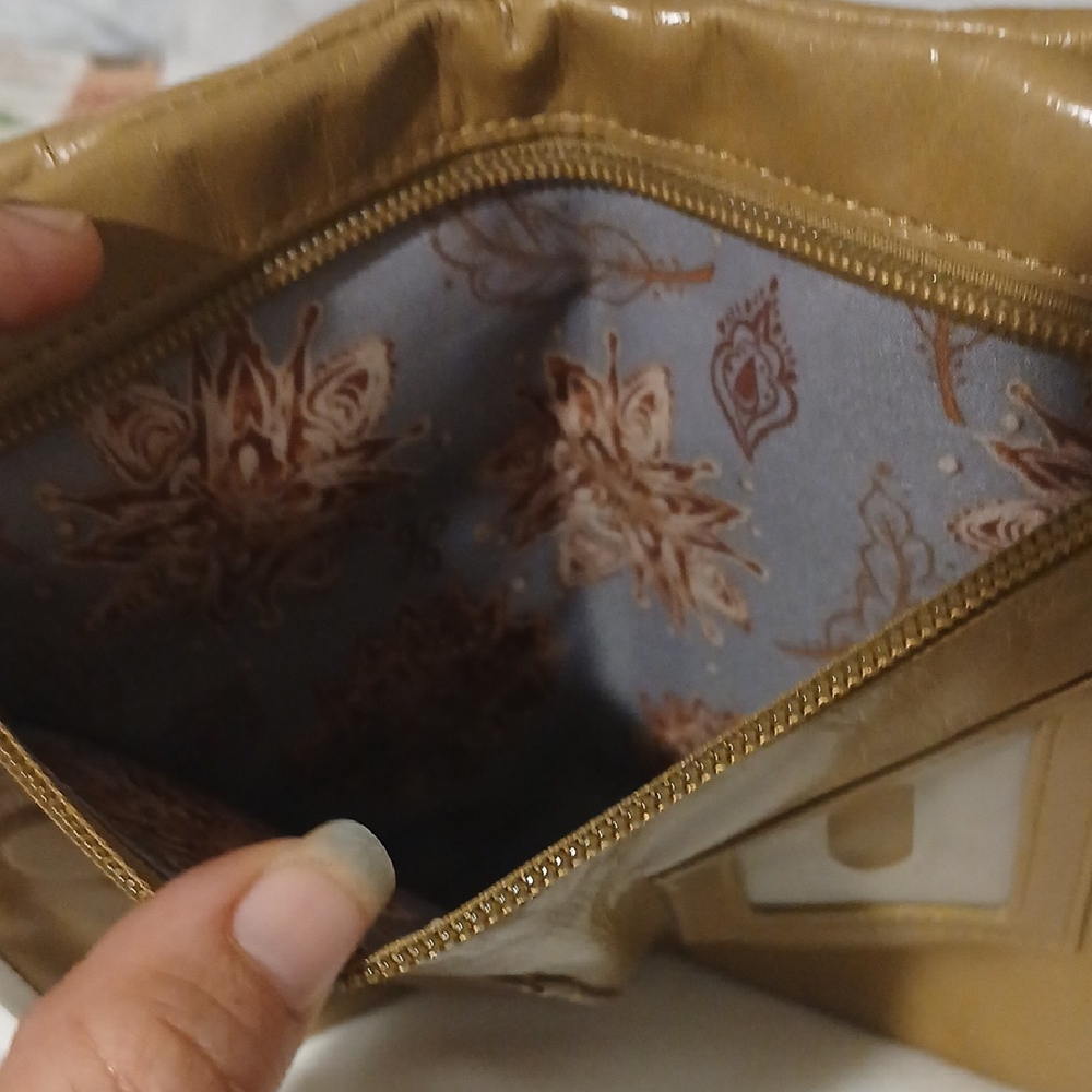 HOBO Camel Leather Wristlet - Picture 3 of 6